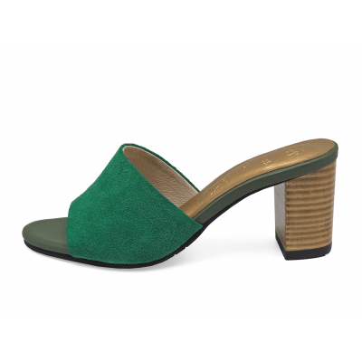Women Sandals HSC-95 Mint Green Suede